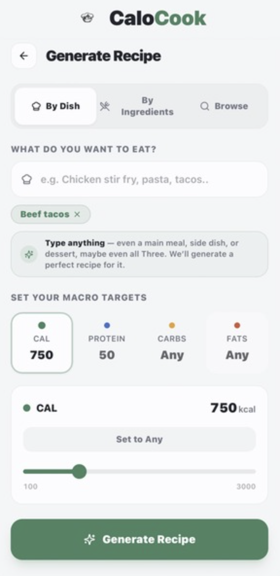 Macro-Matched Recipes screenshot