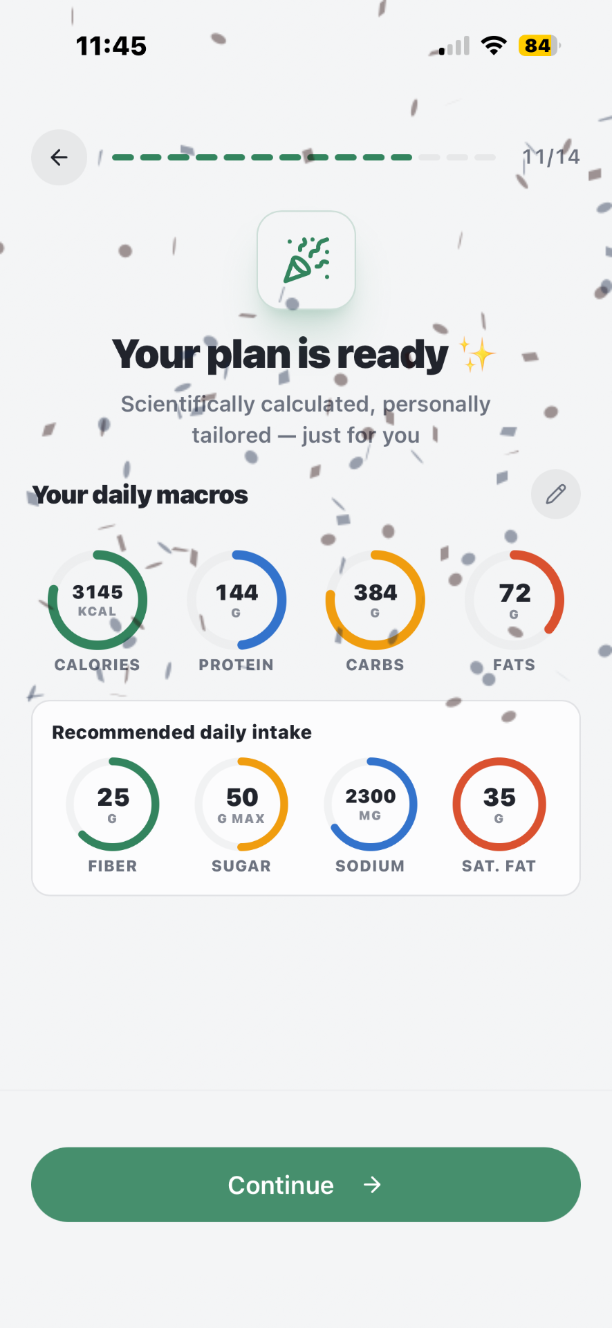 Calorie-First Tracking screenshot