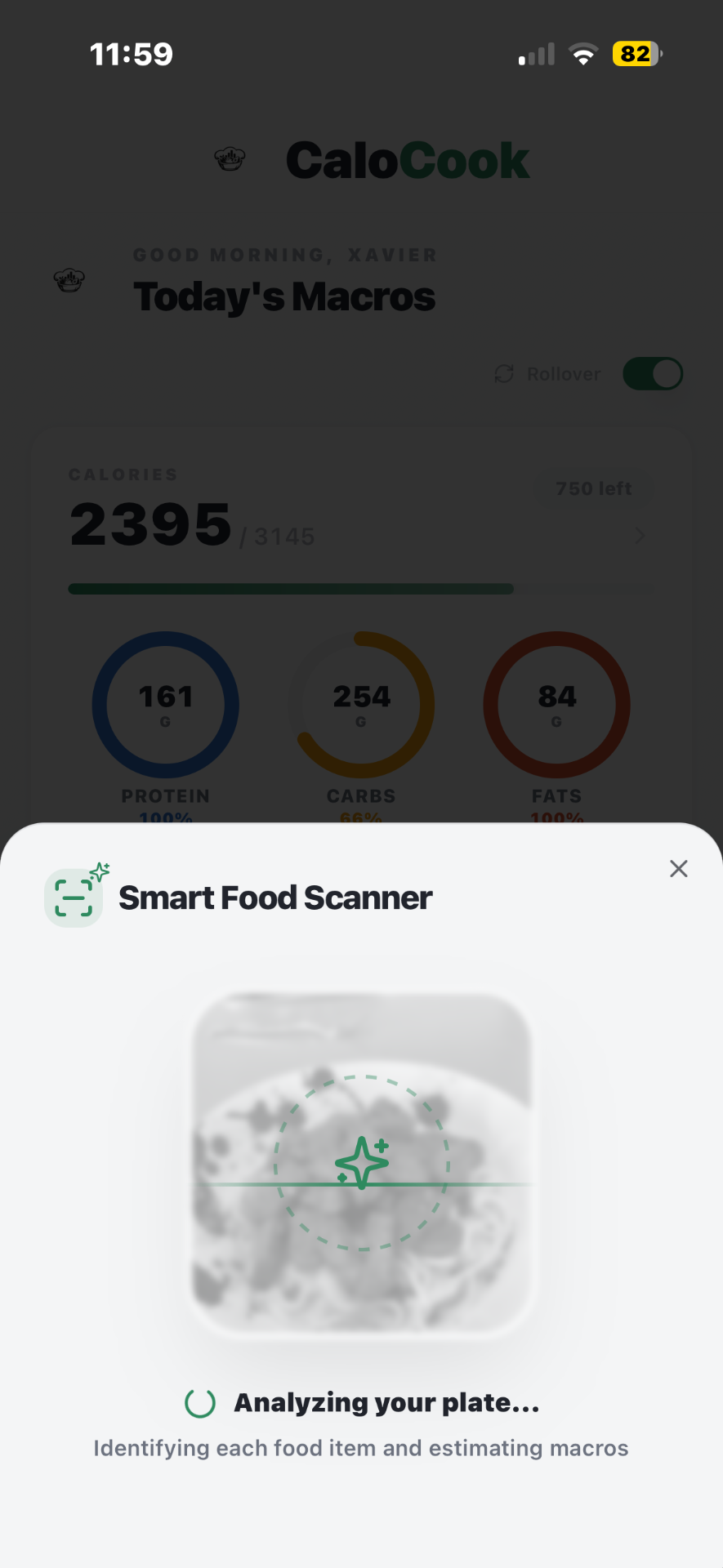 CaloCook smart food scanner
